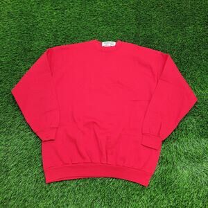 Vintage 90s Tultex Sweatshirt L/XL 22x26 Red